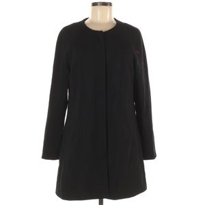 Estelle & Finn size 8 Vintage 90’s black A-line warm  lined button up dress coat